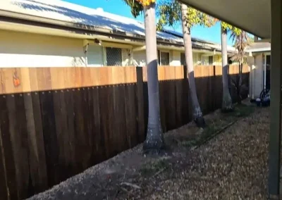 Timber paling fence Sandgate