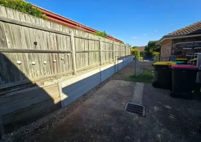 retaining wall construction Albany Creek