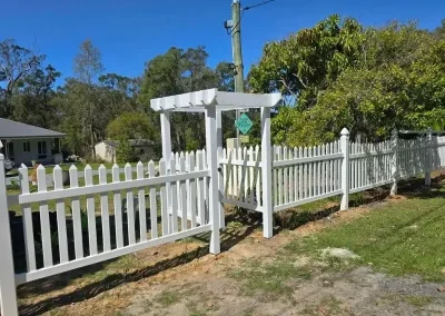 timber picket fence Brisbane Northside
