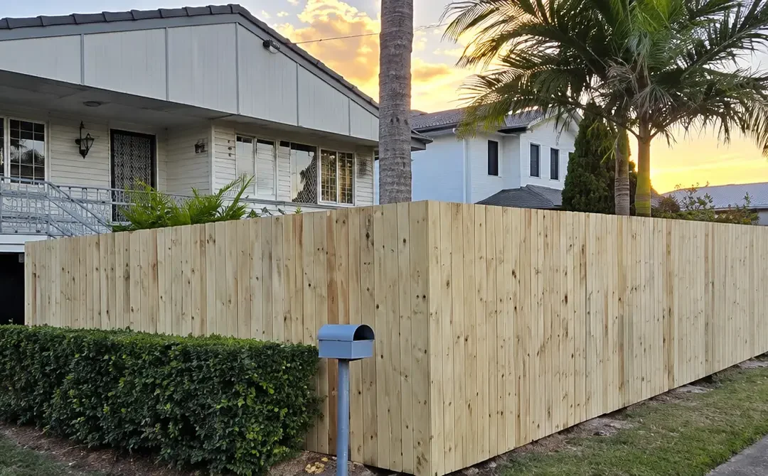 Timber Paling Fence Installation in Chermside