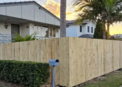 Timber Paling Fence Installation in Chermside